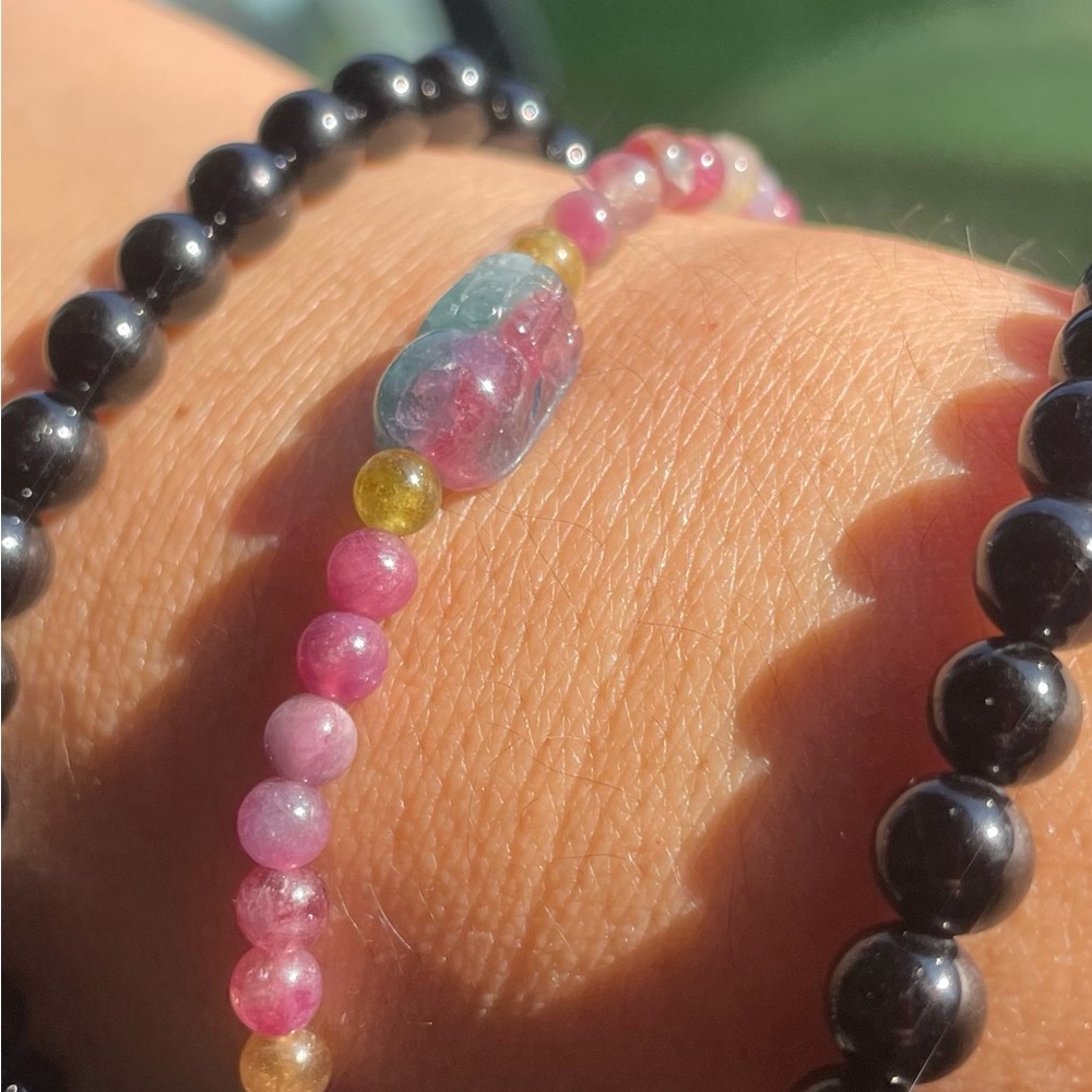 4mm danity tourmaline bracelet